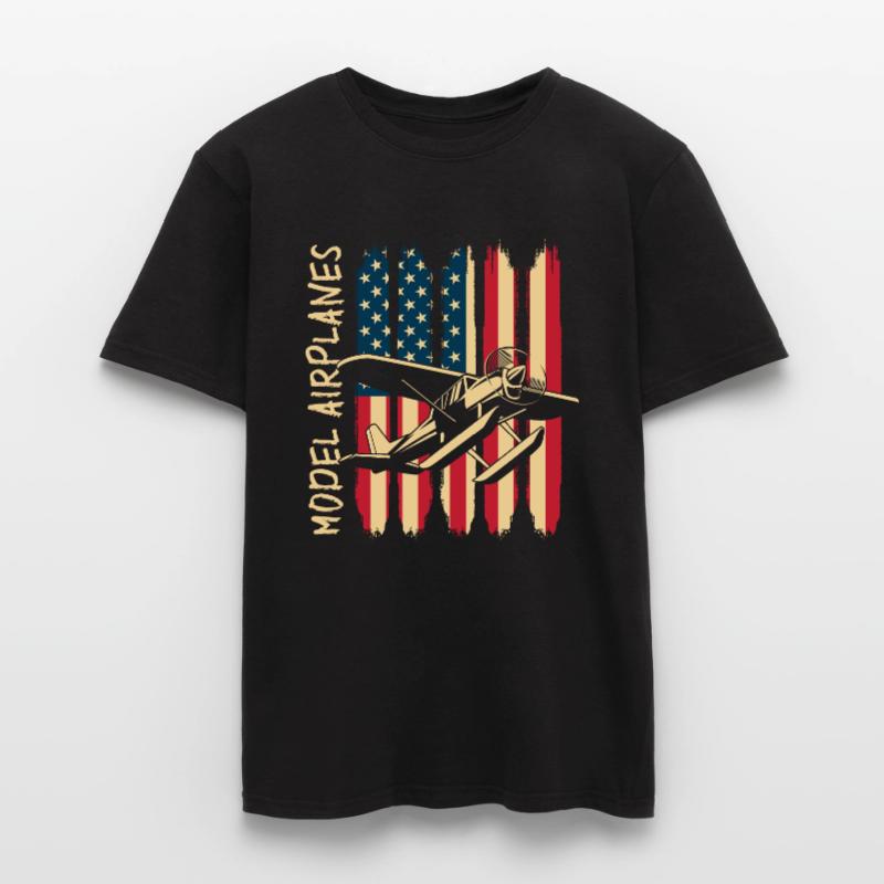 Model Builder Model Flying Hobby Pilot Aviator Men’s T-shirt
