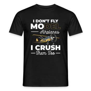 Modellflug Hobby Modellbau - Männer T-Shirt - Schwarz - Vorne - AI Model Male 178 light (178cm)