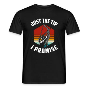 Cible d’arbalète Sagittarius Longbow - T-shirt homme - noir - Devant - AI Model Male 178 light (178cm)