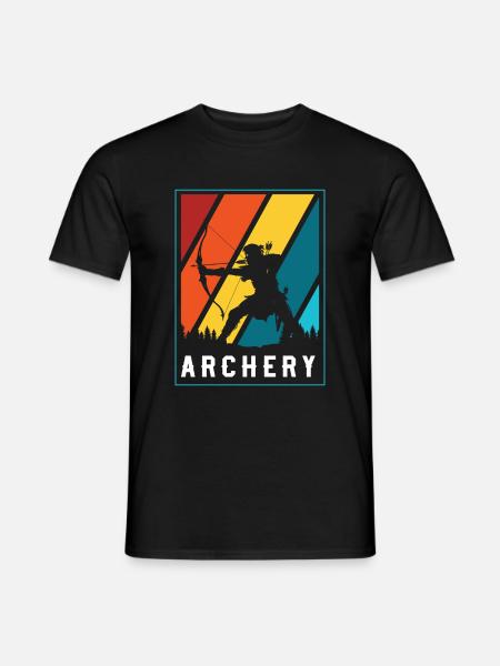 Archer Hunting Hobby - Men's T-Shirt - black