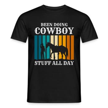 Rodéo Liberté équestre - T-shirt homme - noir - Devant - AI Model Male 178 light (178cm)
