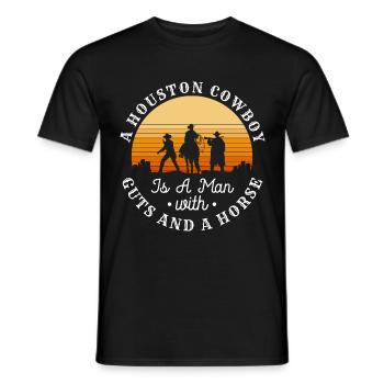 Rodeo Country Lasso - Men's T-Shirt - black - Front - AI Model Male 178 light (178cm)