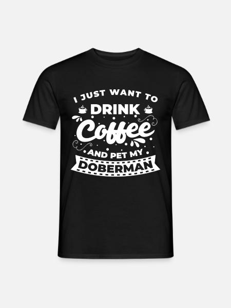 Doberman Protect Schutzhund - Men's T-Shirt - black