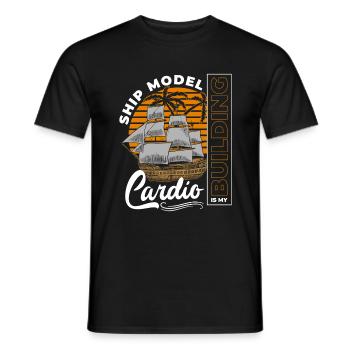 Modélisme Bateau Modèle Ancre D’eau - T-shirt homme - noir - Devant - AI Model Male 178 light (178cm)