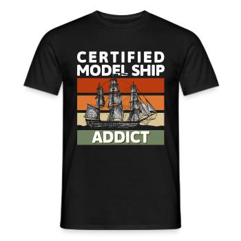Navire Modèle de bateau Rc - T-shirt homme - noir - Devant - AI Model Male 178 light (178cm)