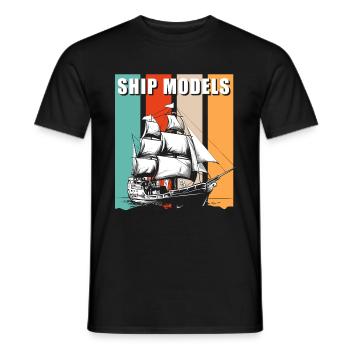 Navire Hobby Voilier Rc Navire - T-shirt homme - noir - Devant - AI Model Male 178 light (178cm)