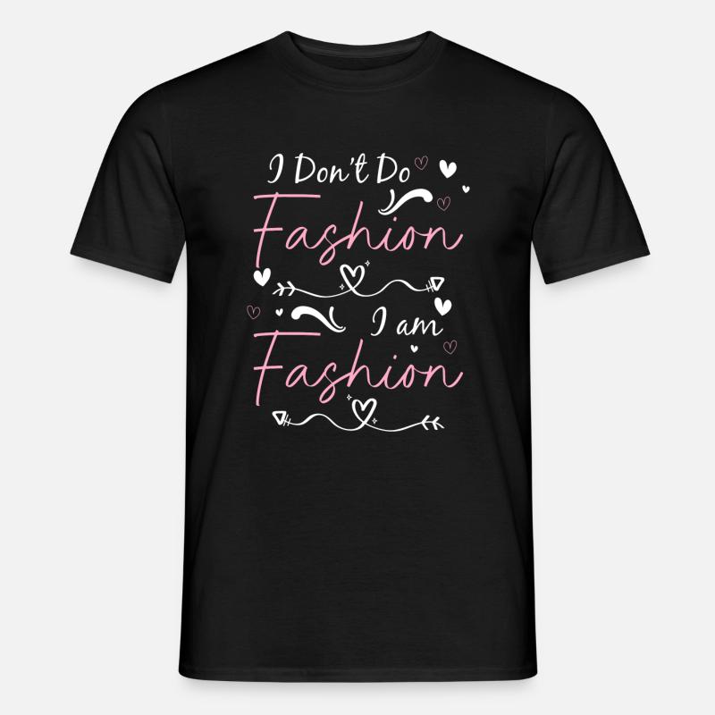 Mode Kleidung Trend - Männer T-Shirt - Schwarz