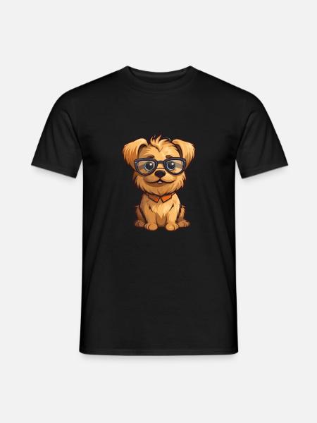 Norfolk Terrier Hunderasse Aquarell Cartoon Kawai - Männer T-Shirt - Schwarz
