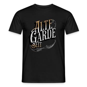 Old Guard since xxxx insert your date of birth - Men's T-Shirt - black - Front - AI Model Male 178 light (178cm)