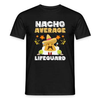 Rettungsschwimmer Schwimmlehrer - Männer T-Shirt - Schwarz - Vorne - AI Model Male 178 light (178cm)