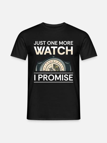Uhrenliebhaber Uhrwerk Sammler Schweizer - Männer T-Shirt - Schwarz