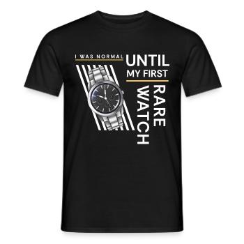 Uhrenliebhaber Zeit Luxusuhr Schweizer - Männer T-Shirt - Schwarz - Vorne - AI Model Male 178 light (178cm)