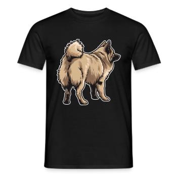 Eurasier Dog - Men's T-Shirt - black - Front - AI Model Male 178 light (178cm)