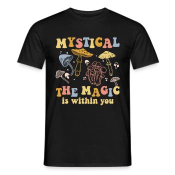Capteur de rêves Rêves mystiques - T-shirt homme - noir - Devant - AI Model Male 178 light (178cm)