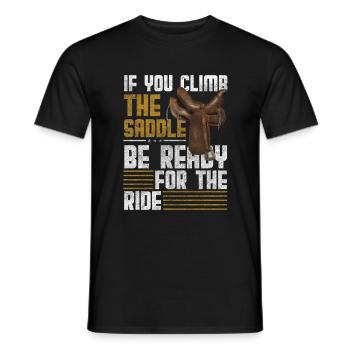 Courage du Far West Pays sauvage - T-shirt homme - noir - Devant - AI Model Male 178 light (178cm)