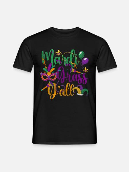 Parade Party Bunt Perlen - Männer T-Shirt - Schwarz