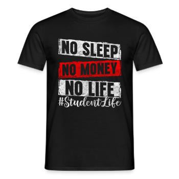 Studium Lifestyle Examen - Männer T-Shirt - Schwarz - Vorne - AI Model Male 178 light (178cm)