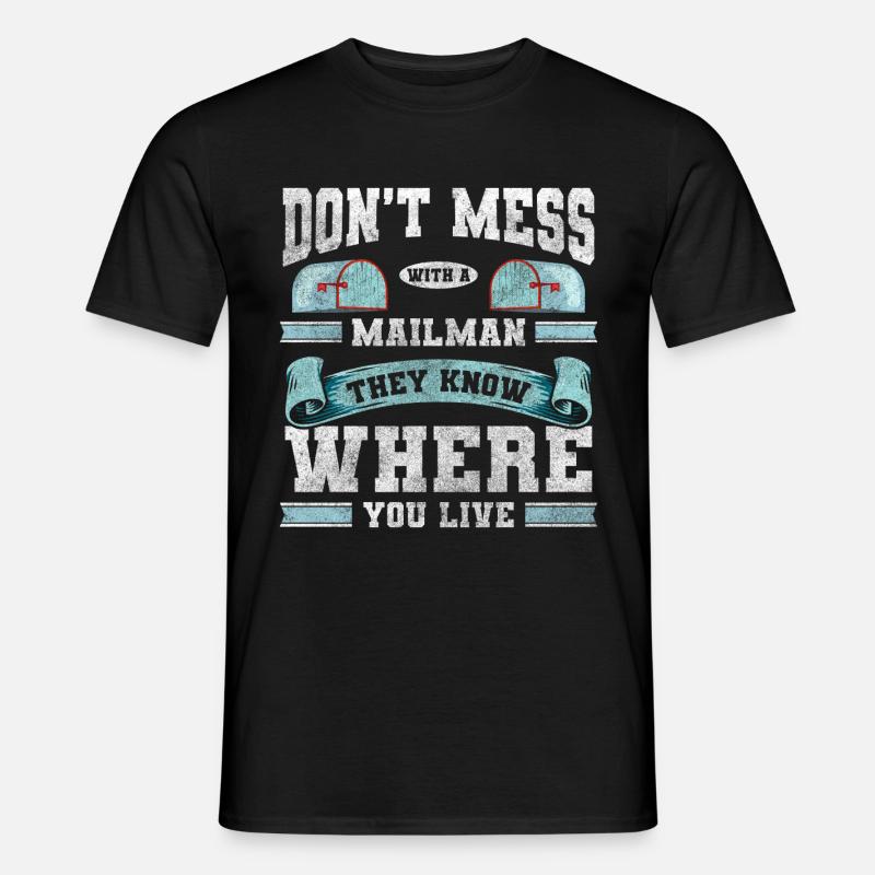 Postman Delivery Postman Messenger - Men's T-Shirt - black