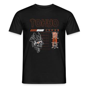 Tokio Reise Japanisch - Männer T-Shirt - Schwarz - Vorne - AI Model Male 178 light (178cm)