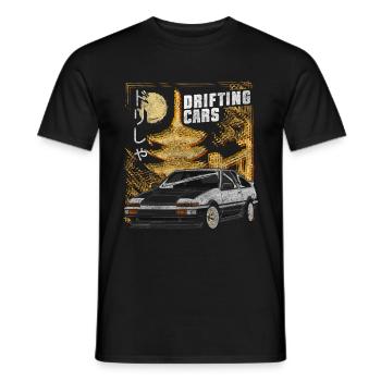 Auto Motorsport Turbo Flitzer - Men's T-Shirt - black - Front - AI Model Male 178 light (178cm)