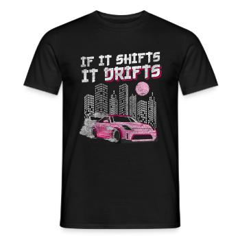 Course mécanique de voitures de sport à la dérive - T-shirt homme - noir - Devant - AI Model Male 178 light (178cm)