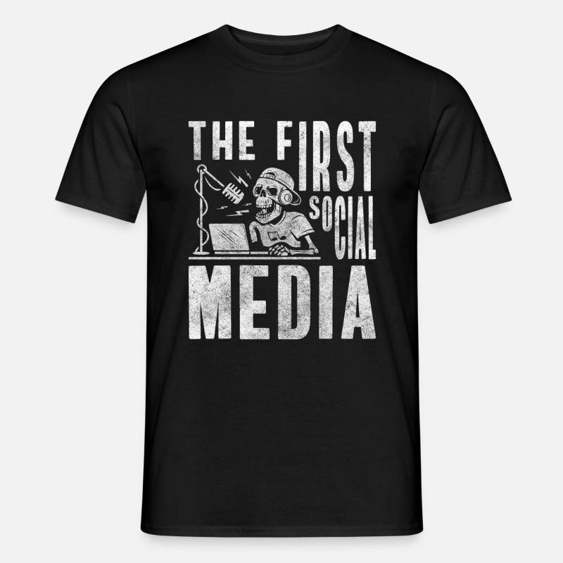 Radio Transmitter Herz - Männer T-Shirt - Schwarz