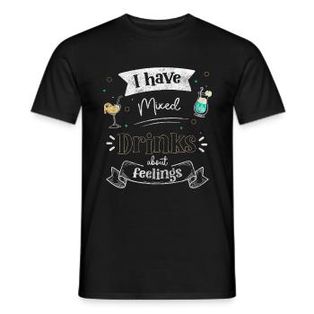 Barman Beer Drinker Gin - T-shirt homme - noir - Devant - AI Model Male 178 light (178cm)