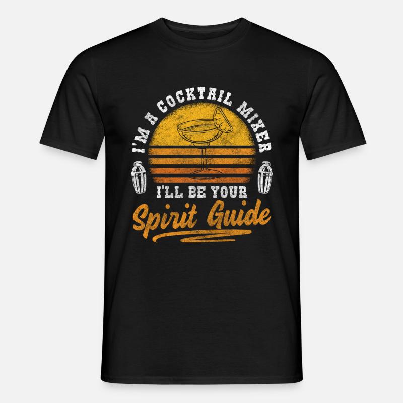 Mixer Getränke Trinker Rum - Männer T-Shirt - Schwarz