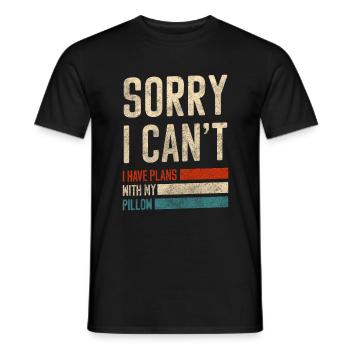 Sleeping Dream Chilling Pajamas - Men's T-Shirt - black - Front - AI Model Male 178 light (178cm)
