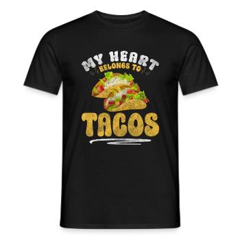 Foodie latino mexicain Cinco de Mayo - T-shirt homme - noir - Devant - AI Model Male 178 light (178cm)