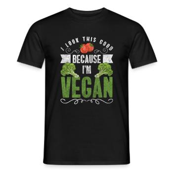 Véganisme Véganisme Nature Éthique - T-shirt homme - noir - Devant - AI Model Male 178 light (178cm)