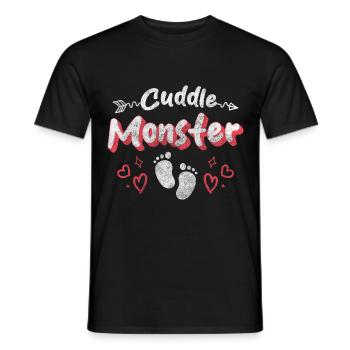 Amour Sécurité Doux Doux - T-shirt homme - noir - Devant - AI Model Male 178 light (178cm)