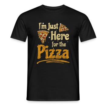 Pizza Pizzaofen Restaurant Lecker - Männer T-Shirt - Schwarz - Vorne - AI Model Male 178 light (178cm)