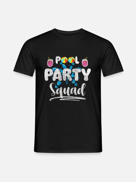 Pool Party Baignade Heure - T-shirt homme - noir