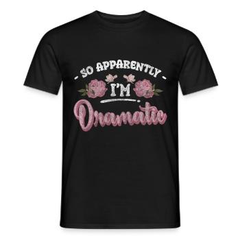 Dramaqueen weiblich mimimi - Männer T-Shirt - Schwarz - Vorne - AI Model Male 178 light (178cm)