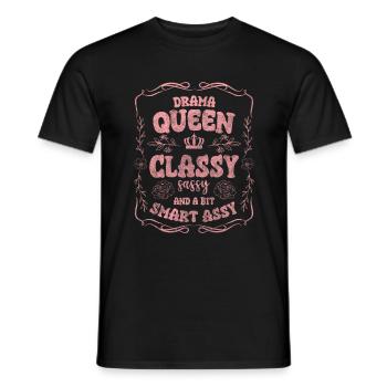 Dramaqueen Schauspiel Frau Problem - Männer T-Shirt - Schwarz - Vorne - AI Model Male 178 light (178cm)