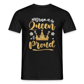 Crown Acting Spotlight Whining - Men's T-Shirt - black - Front - AI Model Male 178 light (178cm)