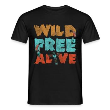 Rituel Totémique Aztèque - T-shirt homme - noir - Devant - AI Model Male 178 light (178cm)