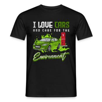 Véhicule électrique efficace - T-shirt homme - noir - Devant - AI Model Male 178 light (178cm)