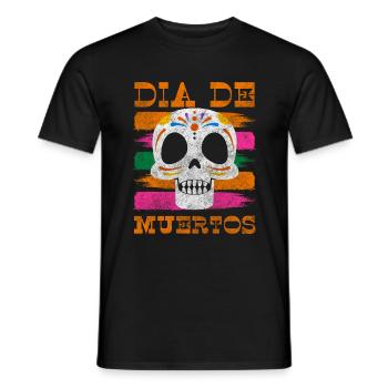 Feiertag Totenschädel Schädel Gedenken - Männer T-Shirt - Schwarz - Vorne - AI Model Male 178 light (178cm)