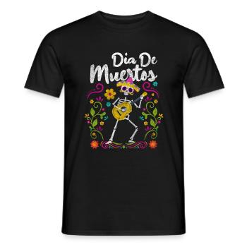 Mexiko Fest Knochen Gedenken - Männer T-Shirt - Schwarz - Vorne - AI Model Male 178 light (178cm)