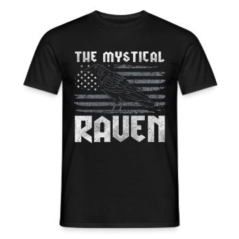 Corbeau Rune noire mystique - T-shirt homme - noir - Devant - AI Model Male 178 light (178cm)