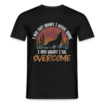 Wolf Hunt Howl Mythology - Men's T-Shirt - black - Front - AI Model Male 178 light (178cm)