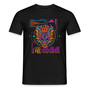 Future Style, Technology, Gaming - Men's T-Shirt - black - Front - AI Model Male 178 light (178cm)