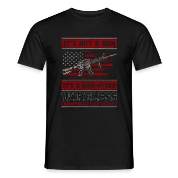 Club de sport de tir à la carabine - T-shirt homme - noir - Devant - AI Model Male 178 light (178cm)