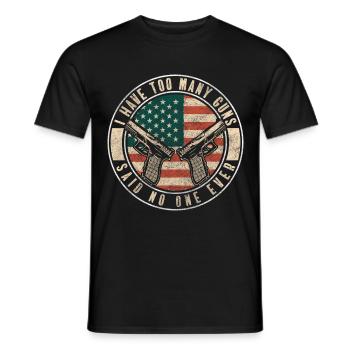 Club d’armes - T-shirt homme - noir - Devant - AI Model Male 178 light (178cm)