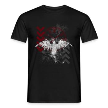 Trash Polka Hard Skull - Men's T-Shirt - black - Front - AI Model Male 178 light (178cm)