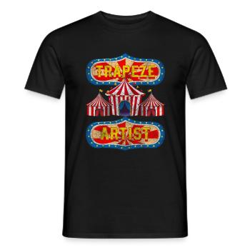 Circus Tent Circus Show Idiots - Men's T-Shirt - black - Front - AI Model Male 178 light (178cm)