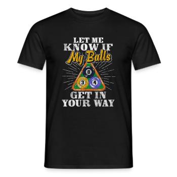 Pool Profi Gewinner - Männer T-Shirt - Schwarz - Vorne - AI Model Male 178 light (178cm)