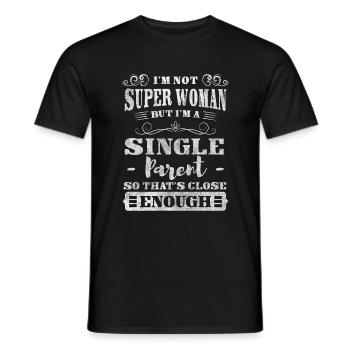 Single Parent Team Pride Mother - Men's T-Shirt - black - Front - AI Model Male 178 light (178cm)